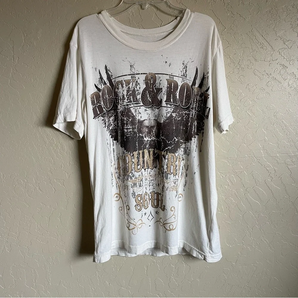 IDYLLWIND MIRANDA LAMBERT WOMEN'S ROCK & ROLL COUNTRY SOUL GRAPHIC TEE XS - Picture 2 of 9